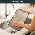 Large Double-Sided Stainless Steel Cutting Board