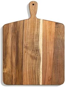Acacia Wood Cutting Board with Handle - 17"x13