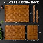 Extra Large Bamboo Cutting Boards Set of 3