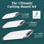 BPA-Free Non-Slip Cutting Board Set - 3 Pack