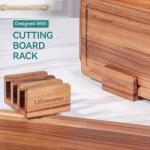 Acacia Wood Cutting Board Set with Juice Grooves