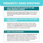 Instant Pot Cheat Sheet Magnet for Cooking