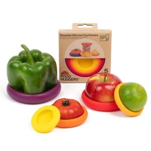 5-Pack Reusable Silicone Food Savers, BPA-Free