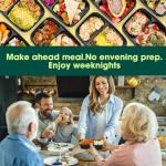 Glotoch 10 Pack Reusable Meal Prep Containers