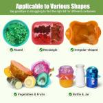 Reusable Silicone Stretch Lids - 6 Pieces Set