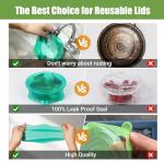 Reusable Silicone Stretch Lids - 6 Pieces Set
