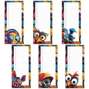 Cute Magnetic Grocery List Pad Set of 6