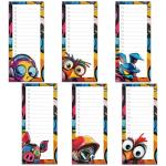 Cute Magnetic Grocery List Pad Set of 6