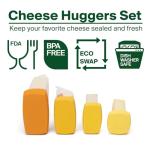 Cheese Huggers Set of 4 Reusable Silicone Savers