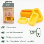 Cheese Huggers Set of 4 Reusable Silicone Savers