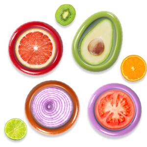Avocado Saver and Tomato Holder Set of 4