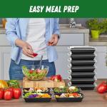 50 Pack Meal Prep Containers with Lids - 28 oz
