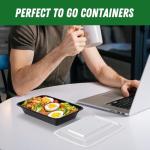 50 Pack Meal Prep Containers with Lids - 28 oz