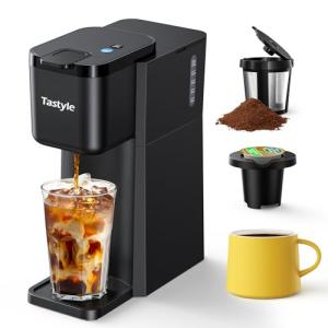 Tastyle Mini Hot/Iced Coffee Maker - Classic Black