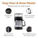 12-Cup Coffee Maker with Reusable Filter