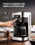 SHARDOR 10-Cup Programmable Coffee Maker - Silver