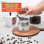 IMUSA 3-Cup Aluminum Espresso Maker, Silver