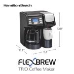 Hamilton Beach FlexBrew Trio Coffee Maker, Black