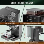 TENKER 20 Bar Espresso Machine with Grinder and Frother