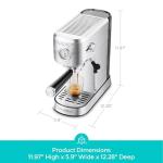 Compact 20 Bar Espresso Machine with Frother