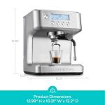 CASABREWS Espresso Machine with Milk Frother and LCD