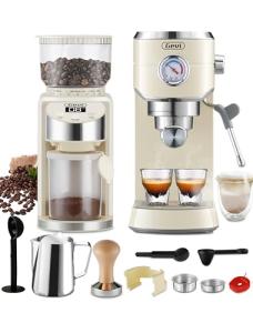 Gevi Espresso Machine with Grinder and Frother