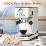 Spacekey 20 Bar Espresso Machine with Milk Frother