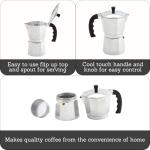 Imusa 6-Cup Aluminum Espresso Maker, Silver