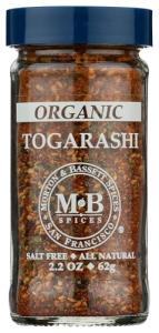 Organic Togarashi Spice Blend for Cooking 2.2 oz