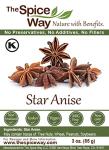 Whole Star Anise - Baking and Tea Essential (3 oz)