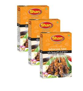 Shan Indonesian Satay Seasoning Mix - Pack of 3