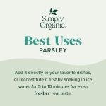 Organic Parsley Flakes, Fresh Green Flavor 0.26oz