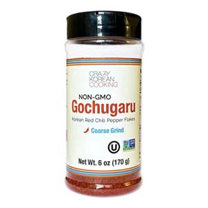 Crazy Korean Cooking Gochugaru Red Pepper Flakes 6 OZ