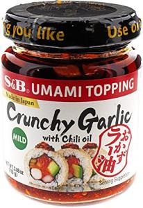 S&B Chili Oil with Crunchy Garlic, 3.88 oz