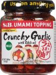 S&B Chili Oil with Crunchy Garlic, 3.88 oz