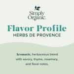 Simply Organic Herbes De Provence, 1 Oz (6 Pack)