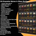 Gourmet 24-Spice Gift Set for Cooking Enthusiasts