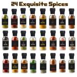 Gourmet 24-Spice Gift Set for Cooking Enthusiasts