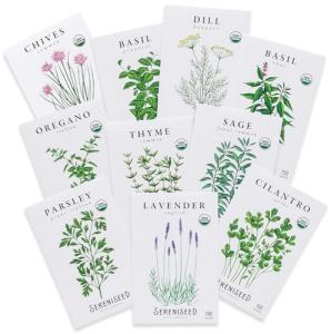 Organic Herb Seed Starter Kit (10-Pack)