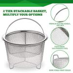 AOZITA Stackable Stainless Steel Steamer Basket