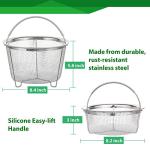 AOZITA Stackable Stainless Steel Steamer Basket