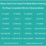 2-Pack Silicone Sealing Rings for Instant Pot 6 Qt