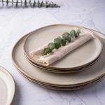 AmorArc Handmade Reactive Glaze Dinner Plates Set