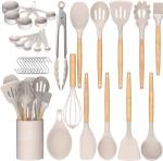 33-Piece Silicone Kitchen Utensils Set with Holder