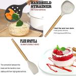 35-Piece Silicone and Wood Kitchen Utensils Set