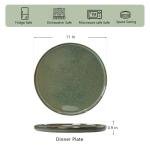 Hesinco 11-Inch Olive Ceramic Dinner Plates Set
