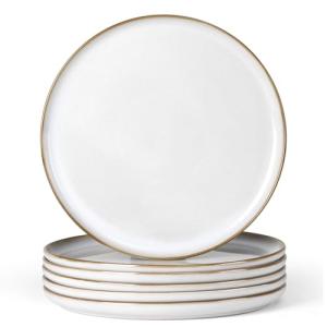 Herogo 10.43 Inch Ceramic Dinner Plates, Set of 6