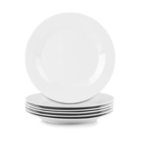 Set of 6 Simply White 10.5" Round Plates