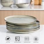 Handmade Reactive Glaze Ceramic Plates Set of 6