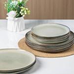 Handmade Reactive Glaze Ceramic Plates Set of 6